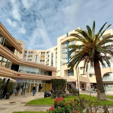 דירה 1 Chambres, Pkg, A Mi Chemin Entre Plages Et Centre Historique